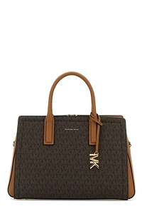 Laila Medium Signature Logo Satchel
