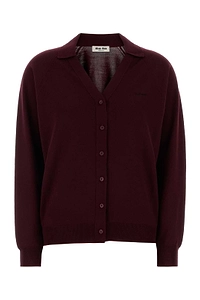Miu Miu Long-Sleeved Button-Up Cardigan