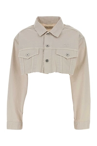 Miu Miu Cropped Denim Jacket