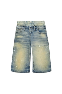 Misbhv Distressed Denim Bermuda Shorts