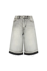 Misbhv Distressed Long Denim Shorts