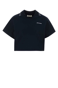 Miu Miu Cropped Polo Sweatshirt