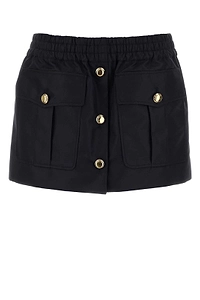 Miu Miu Elasticated Waistband Mini Skirt