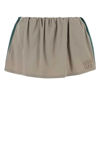 Miu Miu Elasticated Waistband Mini Skirt