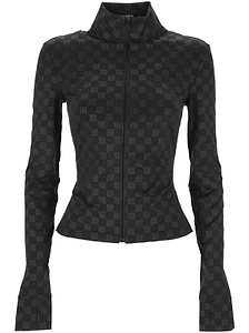 Lara Monogram-Printed Zipped Jacket