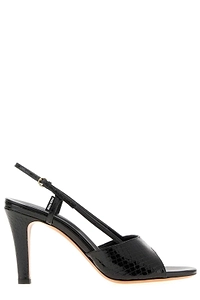Miu Miu Embossed Slingback Sandals