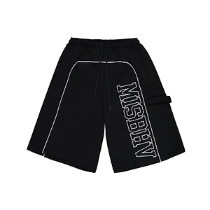 Misbhv Logo Printed Drawstring Shorts