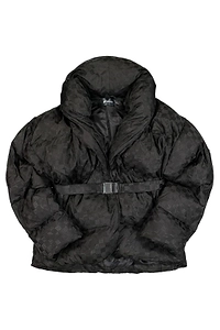 Misbhv Monogram Belted Puffer Jacket