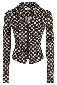 Misbhv Monogram Fitted Shirt Top