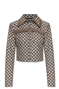 Misbhv Monogram Jacquard Cropped Jacket