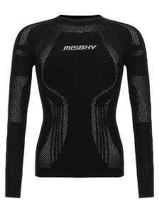 Misbhv Openwork Long-Sleeved Future Sport Top