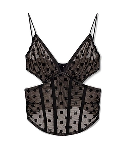 Misbhv Monogrammed Corset Top