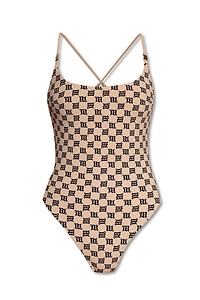 Misbhv Signature Monogram One Piece Swimsuit