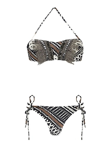 Miss Bikini Sea Beaded Bandeau Bikini