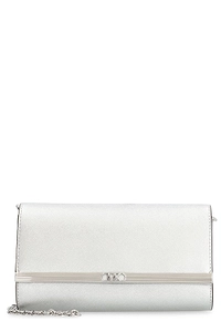 Michael Michael Kors Mona Large Metallic Saffiano Leather Clutch Bag