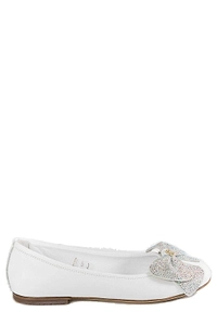 Miss Blumarine Bow-Detailed Flat Shoes
