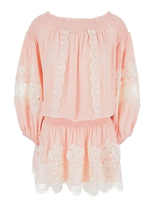 Laurel Embroidered Mini Dress