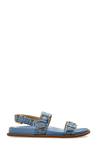 Nia Logo Strap Flat Sandals