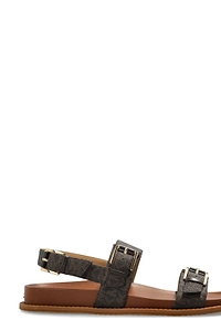 Nia Logo Flat Sandals