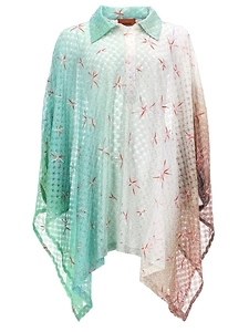 Missoni Gradient Print Poncho Top