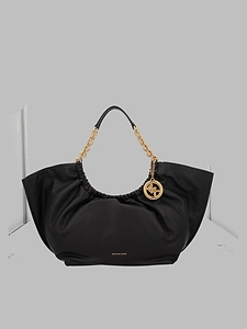 Ruched Chain Shoulder Bag