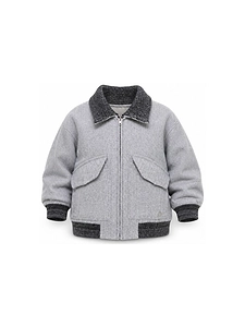 Missoni Kids Herringbone-Pattern Zipped Bomber Jacket