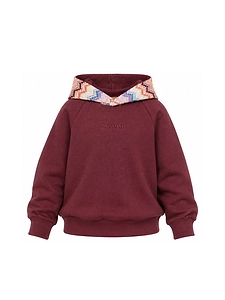 Missoni Kids Logo Embroidered Raglan Sleeved Hoodie