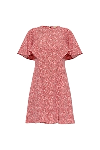 Michael Michael Kors Ruffled Print Dress