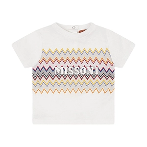 Missoni Kids Zig-Zag Printed Crewneck T-Shirt