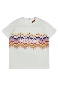 Missoni Kids Zig-Zag Printed Crewneck T-Shirt