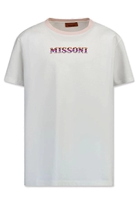 Missoni Kids Zig Zag Logo Crewneck T-Shirt