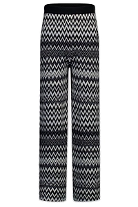 Missoni Kids Zigzag-Pattern Knitted Trousers