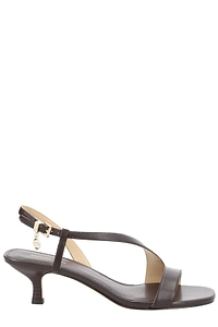 Michael Kors Kitten-Heel Asymmetric Slingback Sandals