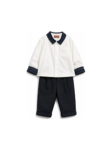 Missoni Kids Zigzag-Trim Straight Leg Shirt Trousers Set