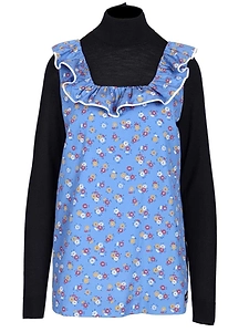 Miu Miu Floral-Motif Popeline Top