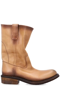 Miu Miu Foulé Slouchy Ankle Boots
