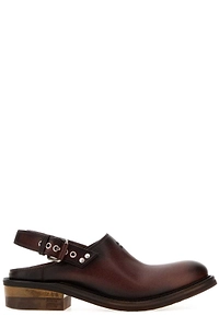 Miu Miu Foule Logo Embossed Mules