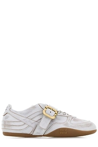 Miu Miu Gymnasium Round-Toe Sneakers