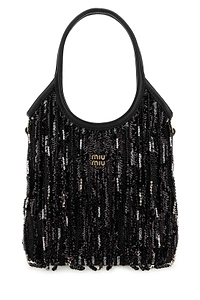 Miu Miu Ivy Sequin-Embellished Mini Tote Bag