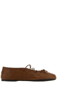 Miu Miu Lace-Up Ballerines