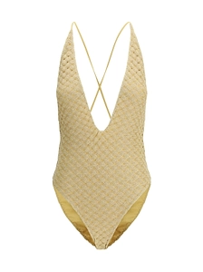 Missoni One-Piece V-Neck Swimsuit