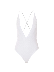 One-Piece V-Neck Swimsuit