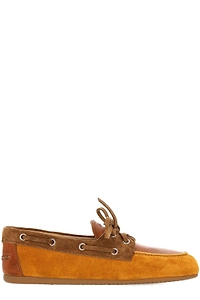 Miu Miu Lace-Up Boat Flat Shoes