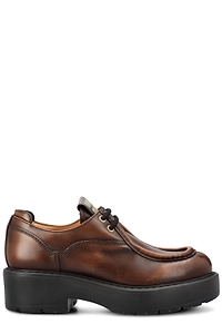 Miu Miu Lace-Up Flat Shoes