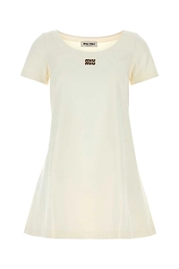 Miu Miu Logo Belted Mini Dress