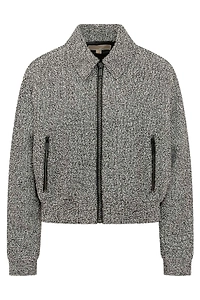 Michael Michael Kors Tweed Zip Bomber Jacket