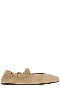 Miu Miu Logo-Detailed Ballet Flats