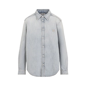 Miu Miu Logo Denim Shirt