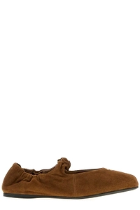 Miu Miu Logo-Detailed Ballet Flats