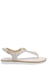 Michael Michael Kors Val Logo Plaque Sandals